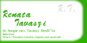 renata tavaszi business card